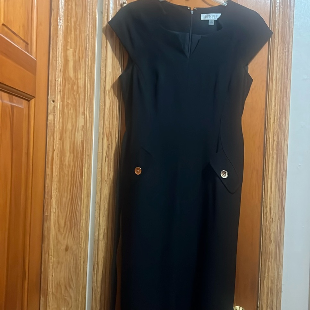 Kasper black dress